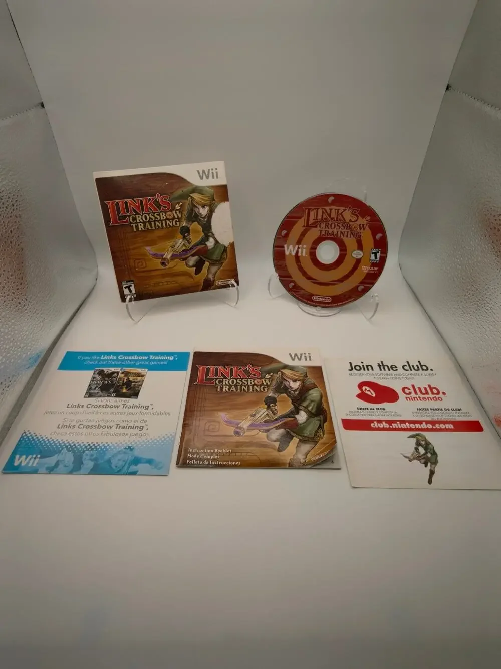 Link's Crossbow Training Nintendo Wii CIB With Manual